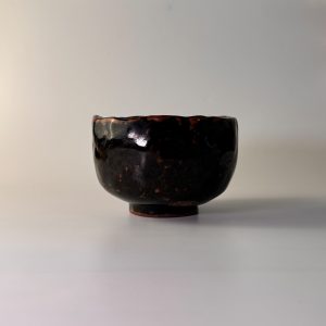 Teeschale - Han tsutsu-gata - Grime Raku